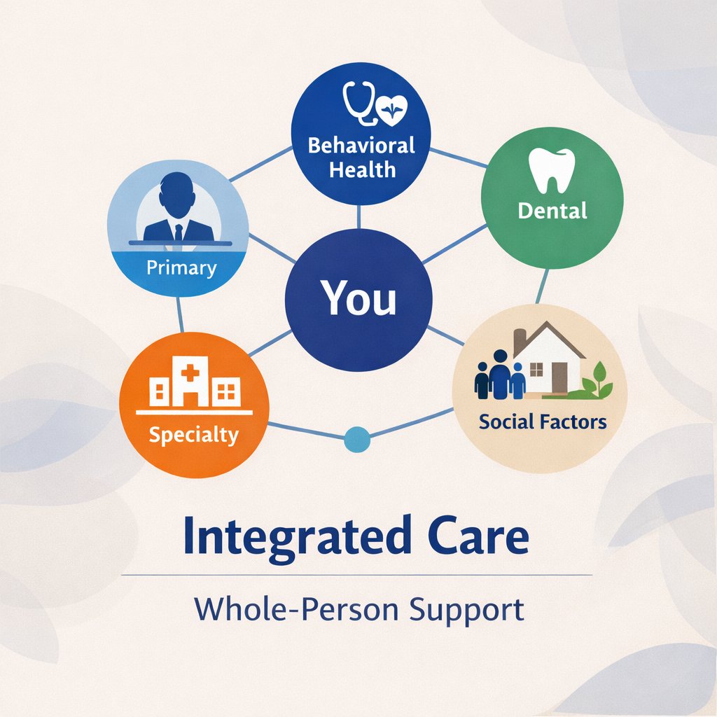 Illustration of a typical integrated care model