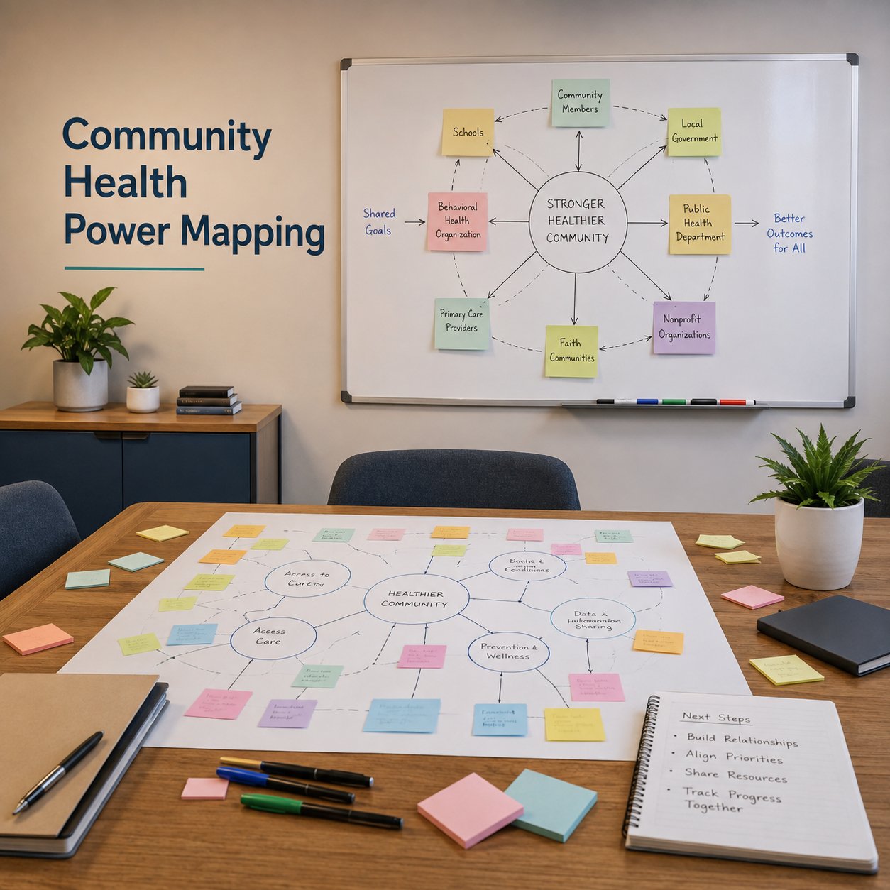 Image of a typical community health Power Map